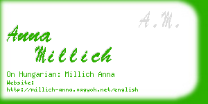 anna millich business card
